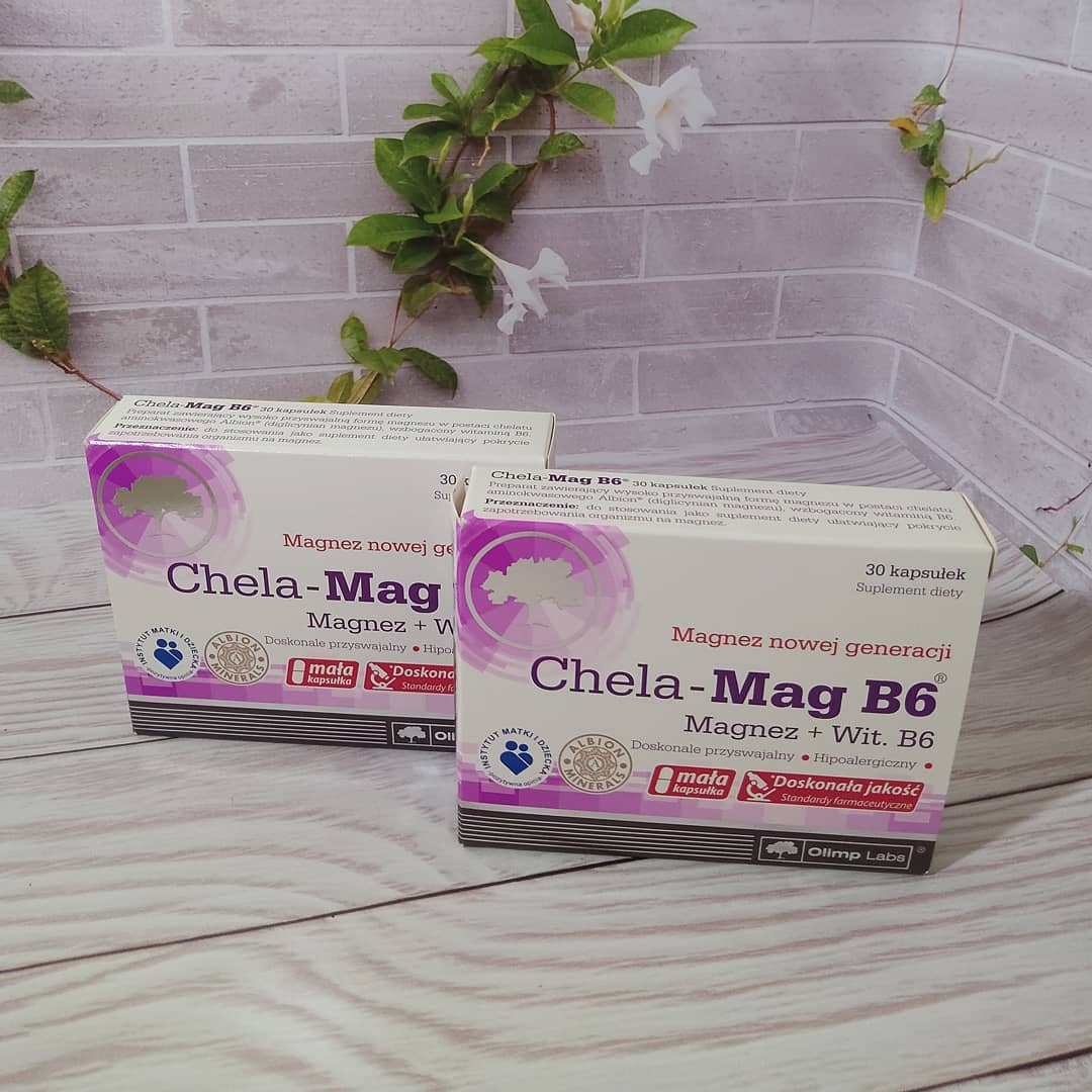 Magnésio Chela-Mag B6 - 30 Cápsulas - WellNutrition