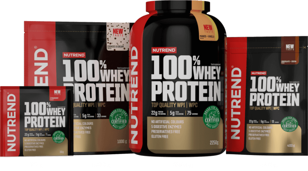 100 Whey Protein 1000g Nutrend Wellnutrition